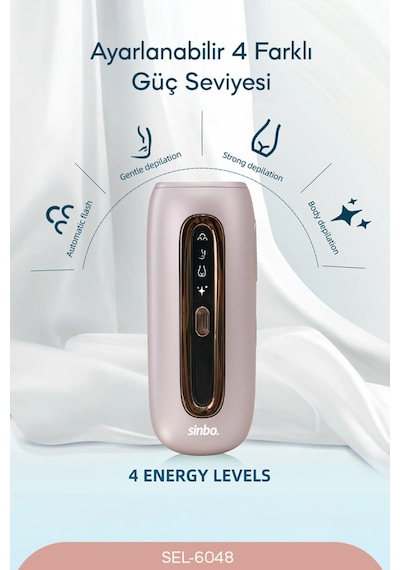 Sinbo Sel-6048 Ipl Lazer Epilasyon Cihazı Acısız Kalıcı Epilasyon - Purple