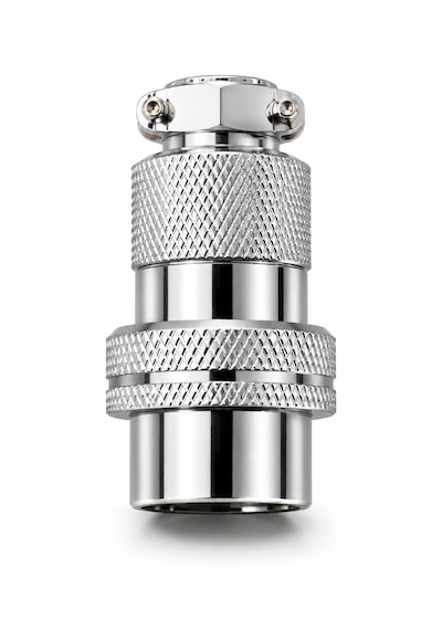 Gx16 6 Pin Erkek Havacılık Konnektörü - Metal Kasa Kablo Tip