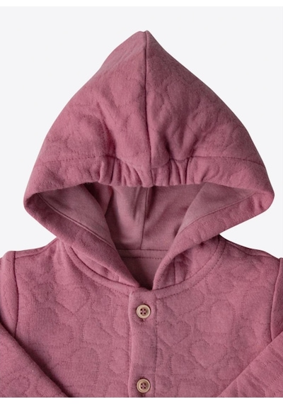 Organik Livon Hırka Pembe Pembe