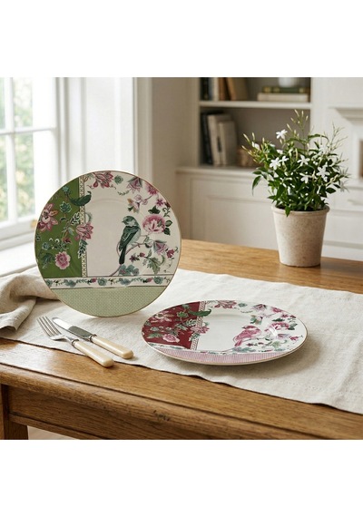 Lucky Art Madeline Bone 32 Cm 2 Li Servis Tabak Seti Lyfw 024 Çok Renkli