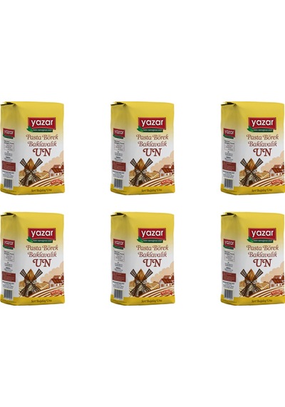 Yazar Pasta Börek Baklavalık Un 6 x 1 KG