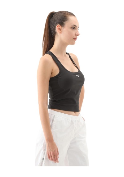 526645-01 Puma W Cloudspun Mesh 2:1 Tank Kadın T-shirt Siyah 526645-01 SIYAH