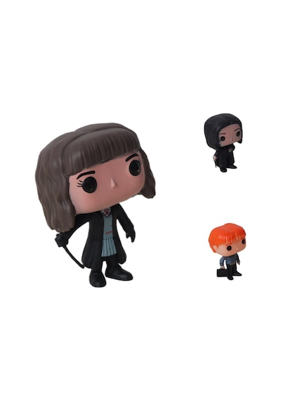 Harry Potter Pop Stil Hermione Granger Severus Snape Ron Weasley 3lü Karakter Figür Oyuncak 10 Cm. Harry Potter