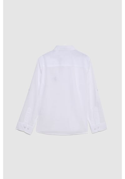 U.s. Polo Assn. Erkek Çocuk Beyaz Gömlek Basic 50324683-vr013