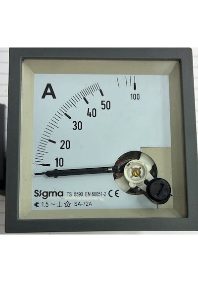 Sigma Sa72a-d030 72x72 Analog Ampermetre