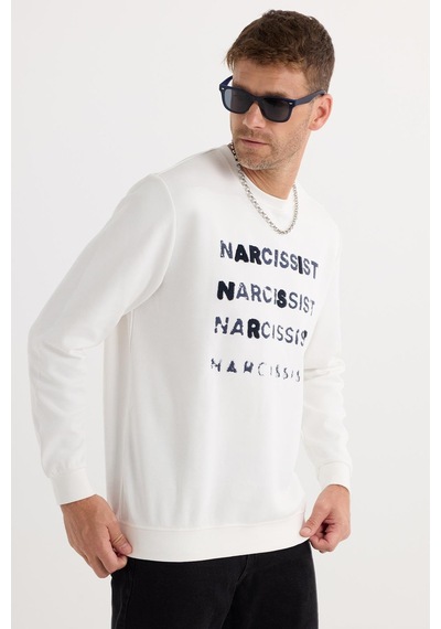 Tudors Unisex Oversize Geniş Kesim Pamuklu Yumuşak Dokulu Bisiklet Yaka İçi Polarlı Baskılı Ekru Sweatshirt-37300 Ekru Tudors Unisex Oversize Geniş Kesim Pamuklu Yumuşak Dokulu Bisiklet Yaka İçi Polarlı Baskılı Ekru Sweatshirt-37300 Ekru
