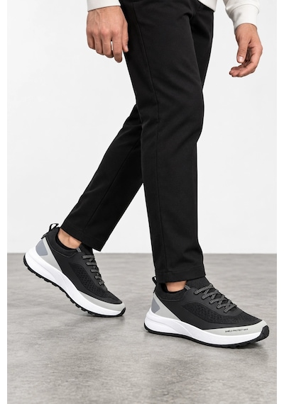 Ht Hotin Cipher Erkek Bağcıklı Günlük Sneaker Spor Ayakkabı Siyah-beyaz SİYAH-BEYAZ
