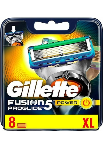 Gillette Fusion 5 Proglide Power XL Yedek Tıraş Bıçağı 8'li