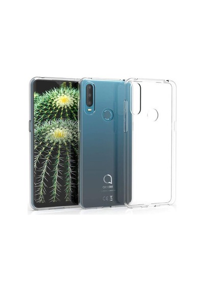 Alcatel 1s 2020 Kılıf Şeffaf Onyx Tpu Süper Silikon Kapak Renksiz/şeffaf