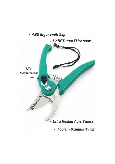 Budama Makası Narenciye Makası Mini Bıçak Set Ergonomik Sap
