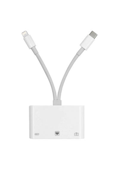 Lb Zr814 Lightning Type-c Ethernet Camera Adaptör