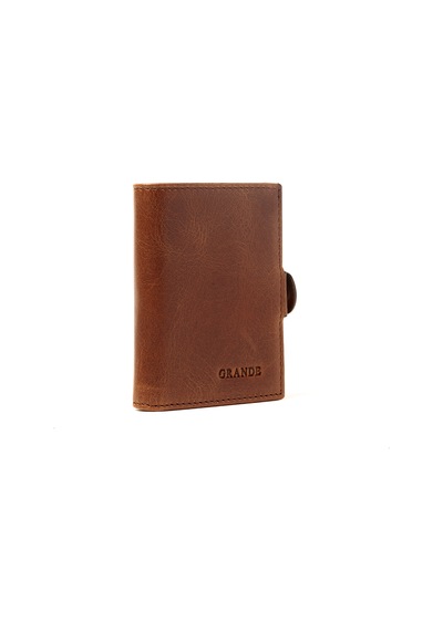 Crazy Kahve Cüzdan & Kartlık Unisex 781 Grande Deri Cüzdan Kartlık kahverengi