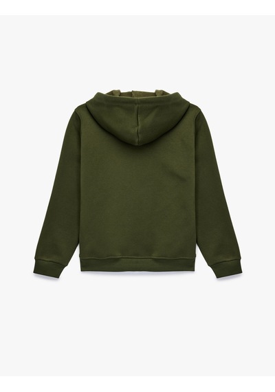 Koton Şardonlu Uzun Kollu Kapüşonlu Kanguru Cep Detaylı Köpek Baskılı Sweatshirt Haki 6wal10618ık Haki Koton Şardonlu Uzun Kollu Kapüşonlu Kanguru Cep Detaylı Köpek Baskılı Sweatshirt Haki 6wal10618ık Haki