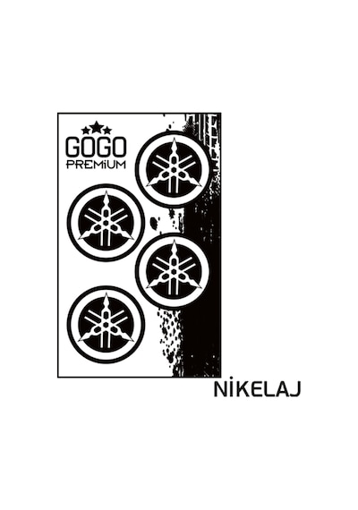 Yamaha Nikelaj Sticker 3.5X3.5 Cm 4 Adet