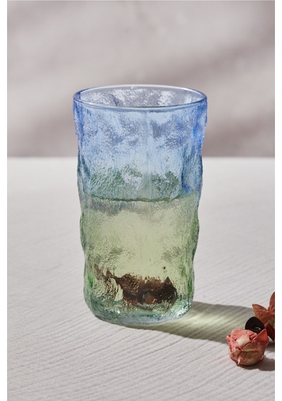 Karaca  Glacier Meşrubat Bardağı Mavi Yeşil 383 ml