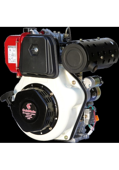 Goldmoto Gm192Fbe-B Dizel Motor 12 Hp Marşlı Krank Mili Kamalı