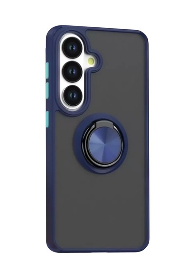 Newface Samsung Galaxy S26 Plus Montreal Yüzüklü Silikon Kapak - Lacivert