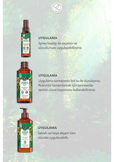 Yves Rocher Vanilya Rutin Seti- Vücut Spreyi 150 Ml &duş Jeli 400 Ml & Vücut Losyonu 390 Ml Diğer