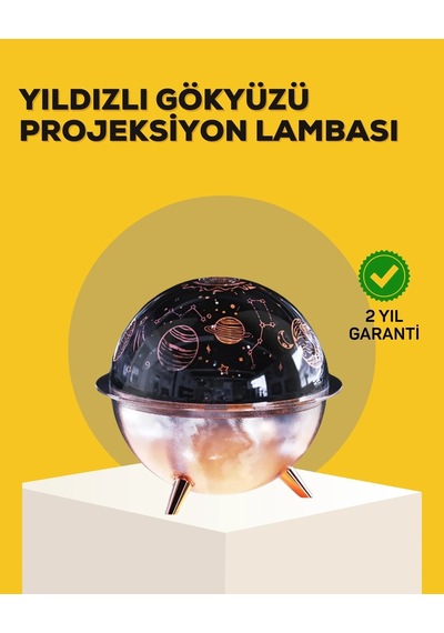 Ceylan Adam Yıldızlı Gökyüzü Efektli Uzay Temalı Nemlendirici Lamba