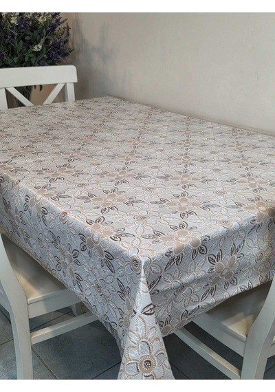 Ithal Pvc Muşamba - Desenli Silinebilir Masa Örtüsü 07nl4c Kahverengi