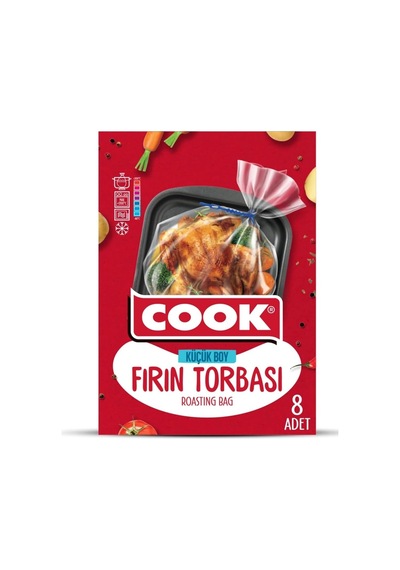 Cook Fırın Torbası, Standart Boy, 25 X 38 Cm, 8 Yaprak, Polyester Telli Diğer