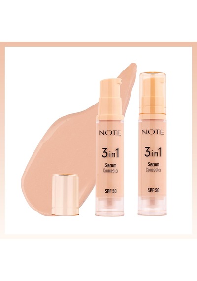 Cosmetics 3 İn 1 Serum Concealer Spf 50 00 Light Nemlendirici Ve Aydınlatıcı Göz Altı Kapatıcısı Diğer