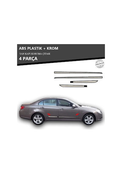 Chevrolet Epica Yan Kapı Koruma Çıtası Plastik + Krom Unvrslppkçt00051