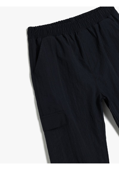 Koton Beli Lastikli Cep Detaylı Jogger Pantolon Lacivert 5wkb40085tw Lacivert
