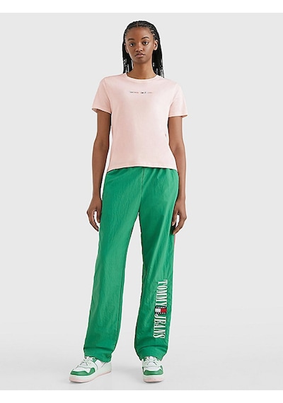 Tommy Hılfıger Kadın T-shırt Dw0dw15447-tj9 Pembe