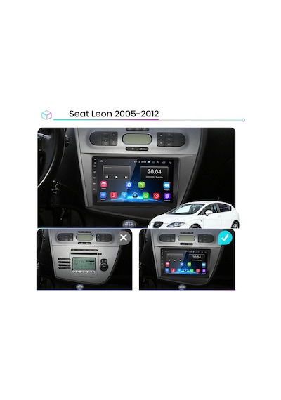 Seat Leon 2006-2012 Android Multimedya 4/64gb Carplay 9inc Hdıps