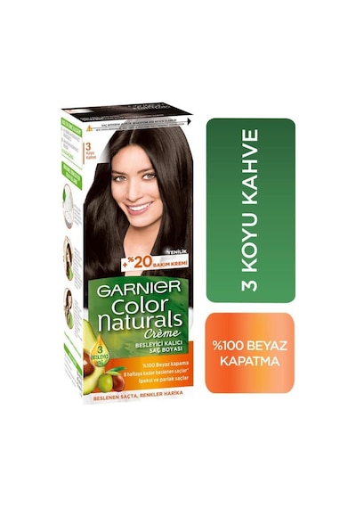 Color Naturals Saç Boyası 3 Koyu Kahve