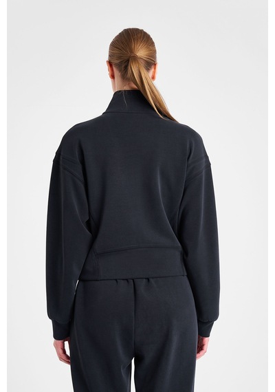 Lescon Kadın Fermuarlı Sweatshirt 25n-2105 Siyah