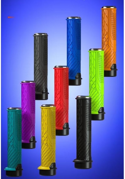 Enlee Mtb Bmx Silikon Bisiklet Elcik Kaymaz Yapı 140 Mm Bisiklet Elciği Kolay Kavrama Gold Sarı Sarı