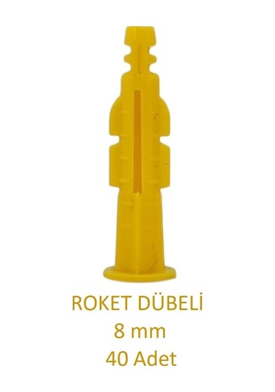 Roket Dübeli 08mm 40 Adet