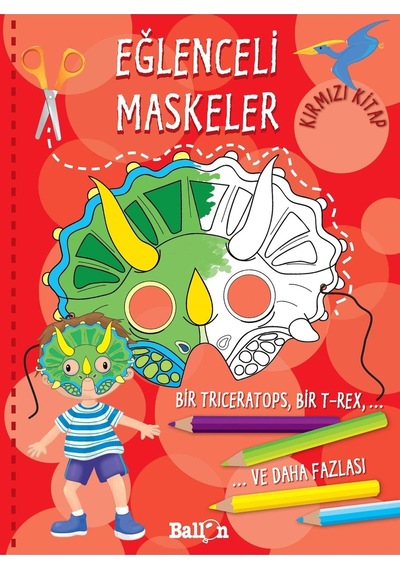 Eğlenceli Maskeler Kırmızı Ve Pembe Kitap Seti
