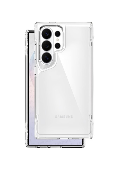 Samsung Galaxy S26 Ultra İçin Crystal Armor Serisi Şok Emici Yumuşak Silikon Kenar Arkası Sert Polikarbonat Darbeye Dayanıklı Şeffaf Kılıf Galaxy S26 Ultra