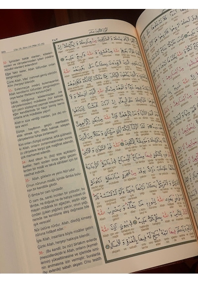 Kişiye İsme Özel Kelime Mealli Kuranı Kerim Mürdüm Kadife Mevlid -