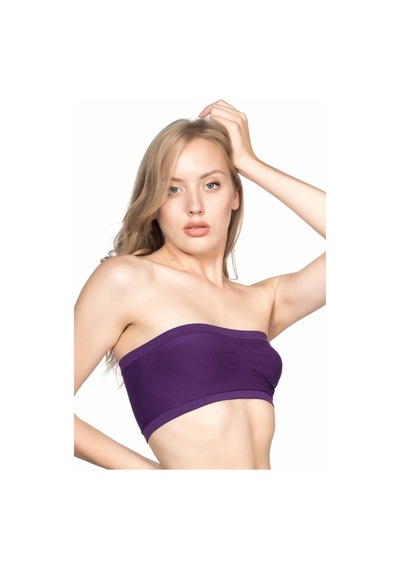Mor Mı Emay 4002 Soft Straplez Büstiyer Mor
