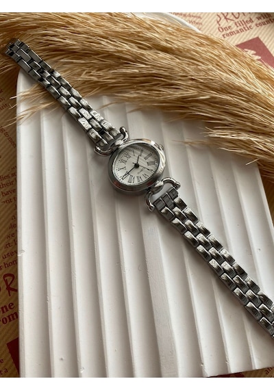 Rub065 25 Mm Rubsey Retro Minimal Hasır Kordon Vintage Kadın Kol Saati Siyah