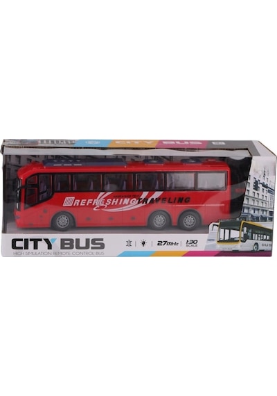 Mey İthalat Qh866-2 Şarjlı Kumandalı Otobüs Kırmızı