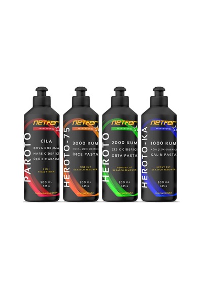 Netfer 4'lü Pasta Cila Set - 4x500 Ml