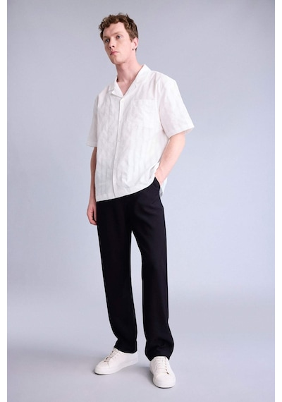 Defacto Beli Bağcıklı Baggy Fıt Pantolon H0412ax26smbk81 Siyah-bk81
