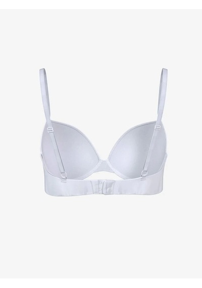 Scm Lingerie Scm Lıngerıe Beyaz Balenli Dolgusuz Düz Tişört Sütyen Beyaz
