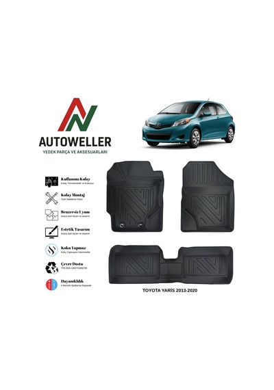 Toyota Yaris 2013-2020 Havuzlu Oto Paspas