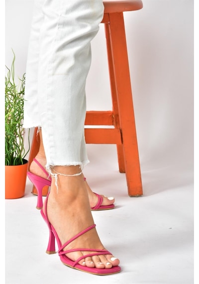 Fox Shoes Fuşya Kalın Topuklu Kadın Ayakkabı P590033909 Fuşya