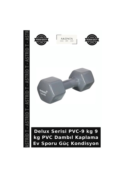 Delux Serisi Pvc-9 Kg 9 Kg Pvc Dambıl Kaplama Ev Sporu Güç Kondisyon