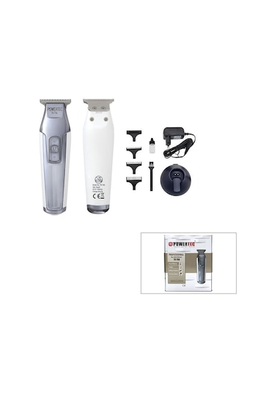 Powertec Tr-758 Saç Sakal Ense Çizim Traş Makine T Bıçak Hız Ayarı Şarj Gösterge Hızlı Fiş Şarj