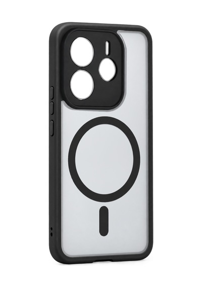 Xiaomi Redmi Note 14 4g Loji Magsafe Kapak - Siyah Çok Renkli