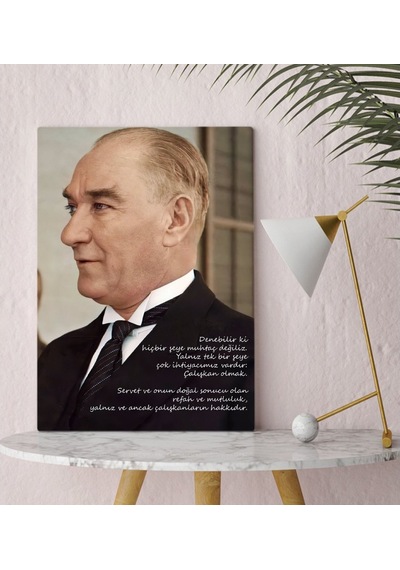 Bk Gift Atatürk Temalı Kanvas Tablo 30X50Cm-43
