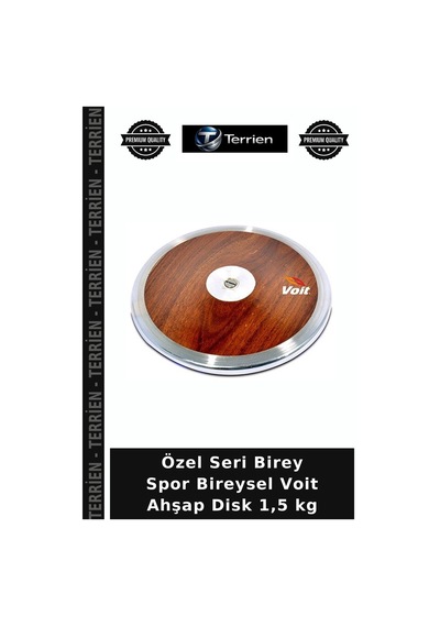 Özel Seri Birey Spor Bireysel Voit Ahşap Disk 1,5 Kg